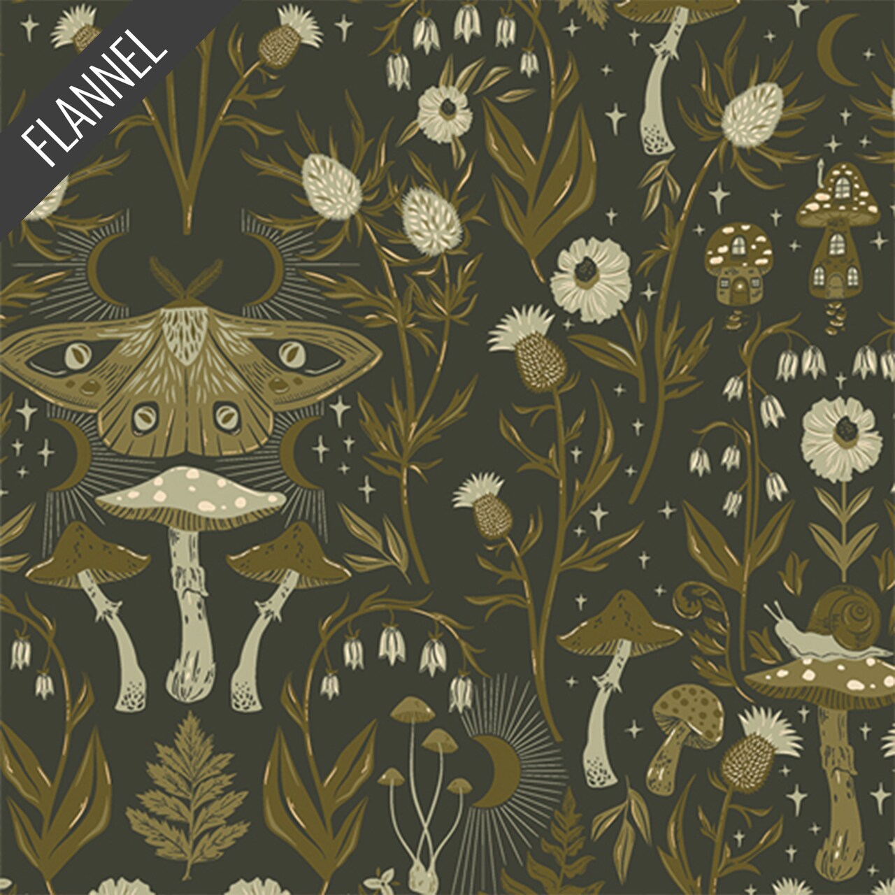 Hidden Land Flannel in Lunar (f62303a) | Art Gallery Flannel | AGF Studio | Art Gallery